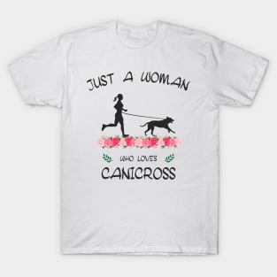 Just a Woman who Loves Canicross T-Shirt